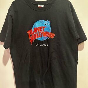 Planet Hollywood Single Stitch Vintage Graphic T-shirt Size XL